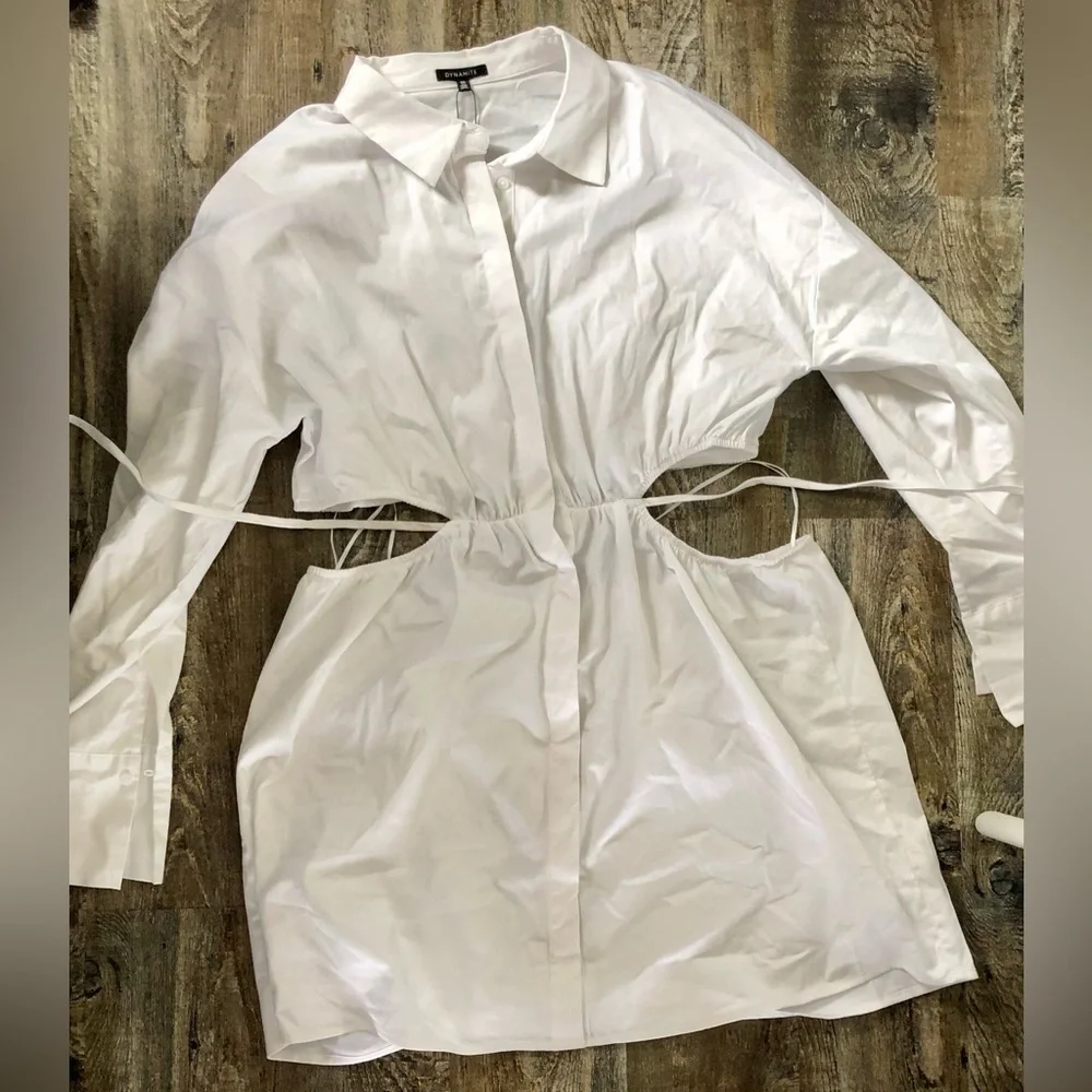 Dynamite White Mini Dress - Picture 3 of 7